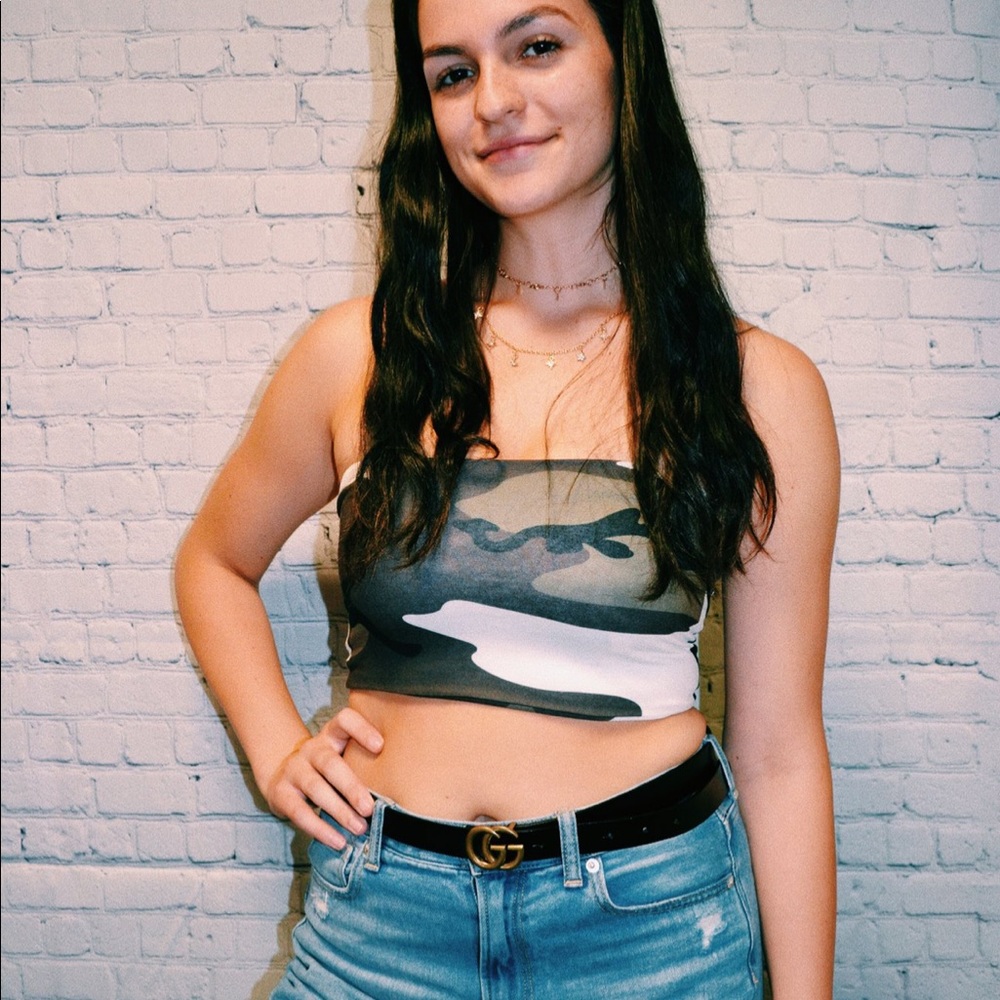 NEW • mira camo tube top